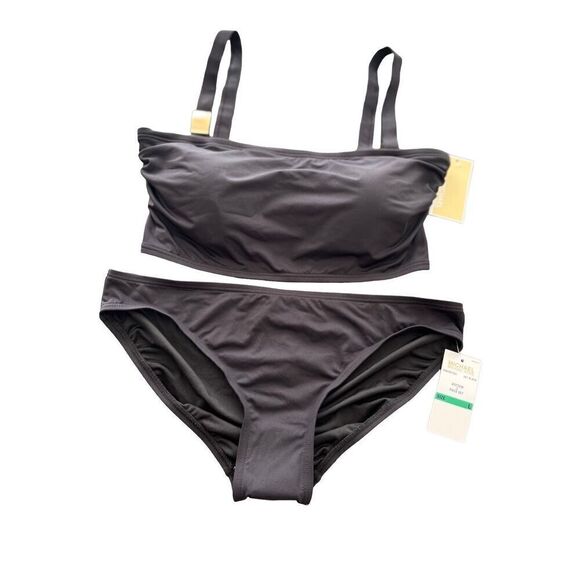 Michael Kors One Shoulder Bikini swimsuit Set size L - Picture 2 of 10